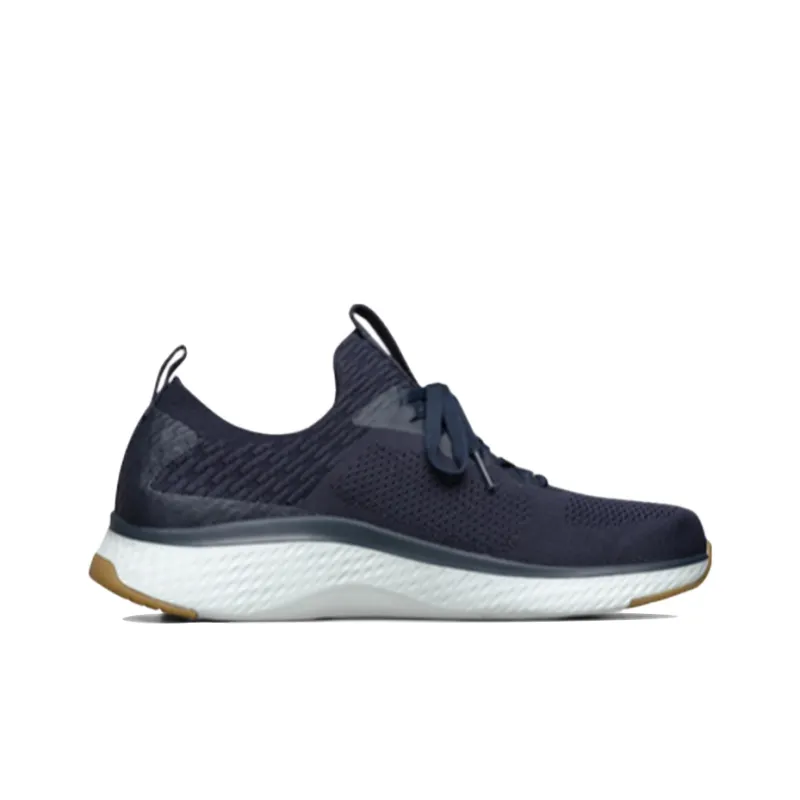 Skechers Solar Fuse Cushioning Anti-Slip Wear-Resistant Breathability Low-Top Casual Running Shoes Men's Blue Red-1