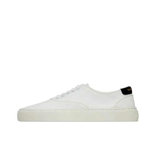 SAINT LAURENT Venice Skateboard Shoes Women's Low-Top White