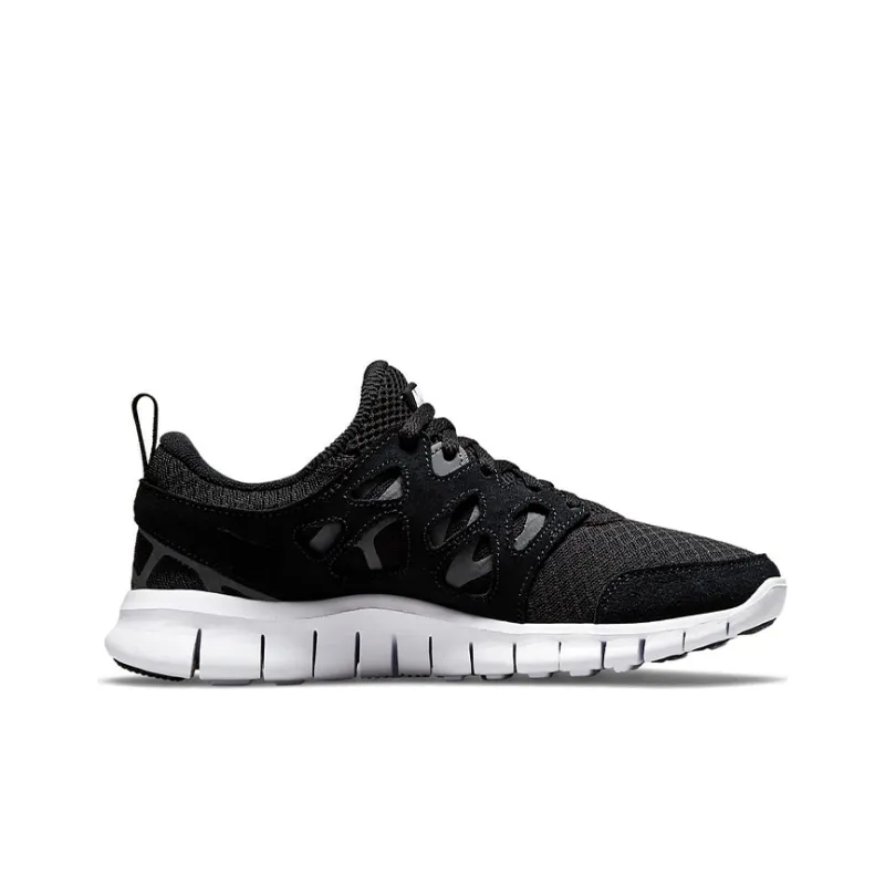 Nike Free Run 2 (GS) Sports Running Shoes Black/White Female-1
