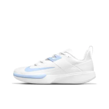 Nike Court Vapor Lite Cushioning Anti-Slip And Wear-Resistant Coverage Low-Top Tennis Shoes Women's White Light Blue