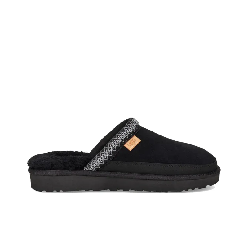 UGG Tasman Slip On Fleece Lined Shoe Black-1