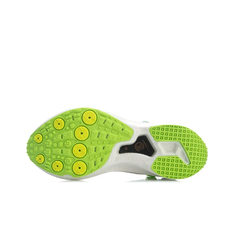 LiNing Ranger Cushioned Anti-Slip Wear-Resistant Breathable Lightweight Low-Top Running Shoes Women's White Green-4