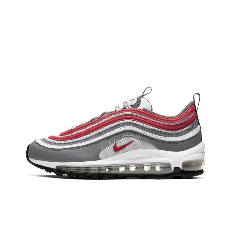Nike Kids Air Max 97 "Smoke Grey/Red" Sneakers-0