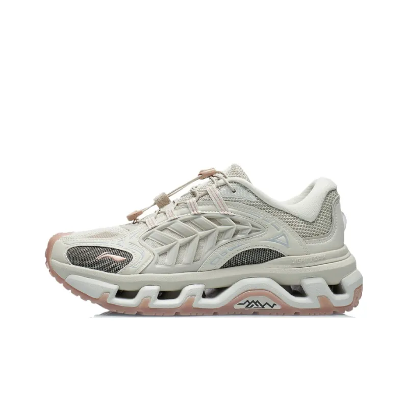 LiNing Mountains Low-Top Running Shoes Women's White Gray-0