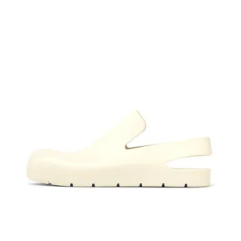 Bottega Veneta Rubber Slingback Puddle Shoe White