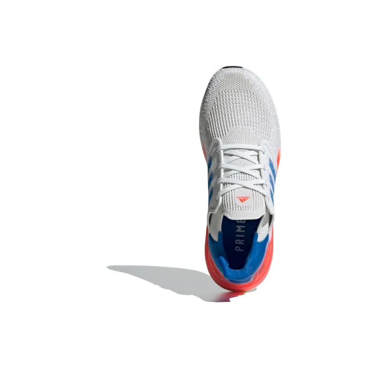 Adidas Ultra Boost 20 White Glory Blue Solar Red-3