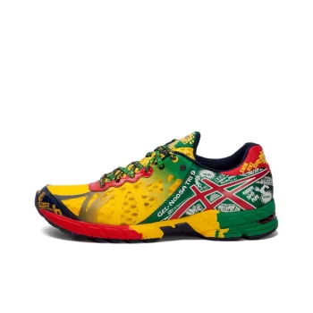 Asics Gel-Noosa Tri 9 Anti-Slip And Wear-Resistant Breathable Low-Top Running Shoes Men's Gold Yellow Green