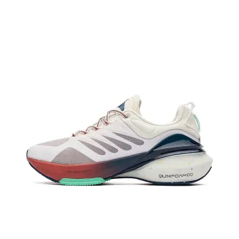 361° Cushioning Wear Resistant Low Top Running Shoes Men's Beige Cyan