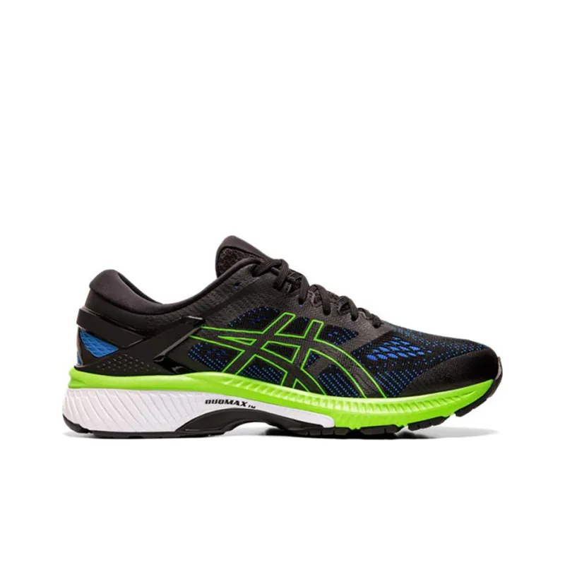 Asics Gel-Kayano 26 Cushioned Wear-Resistant Slip-Resistant Low-Top Running Shoes Men's Black Green 4E-Width-1