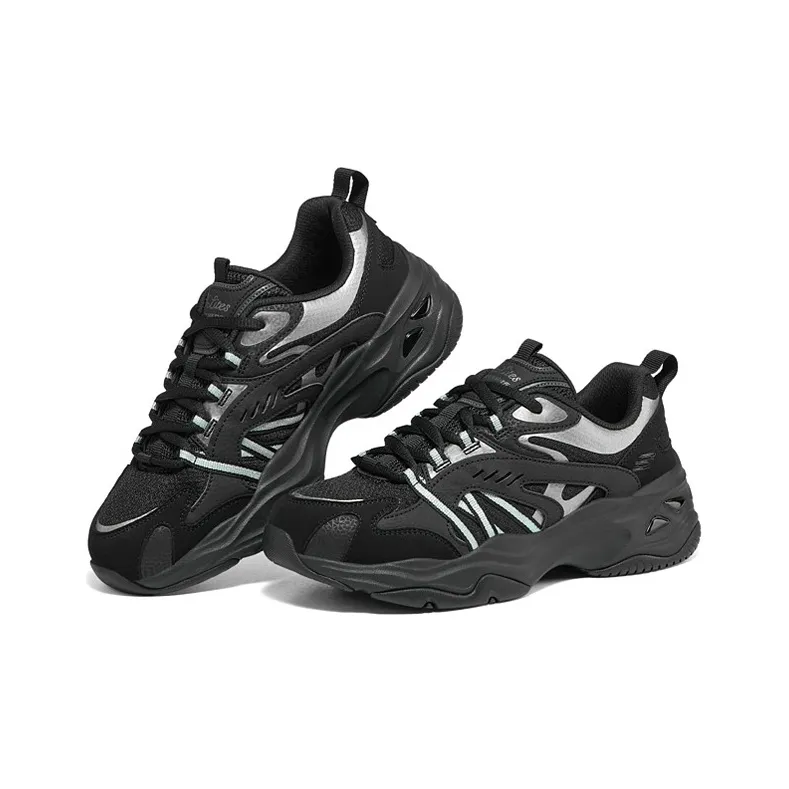 Skechers Dlites 4.0 'Black Silver' Women's-2