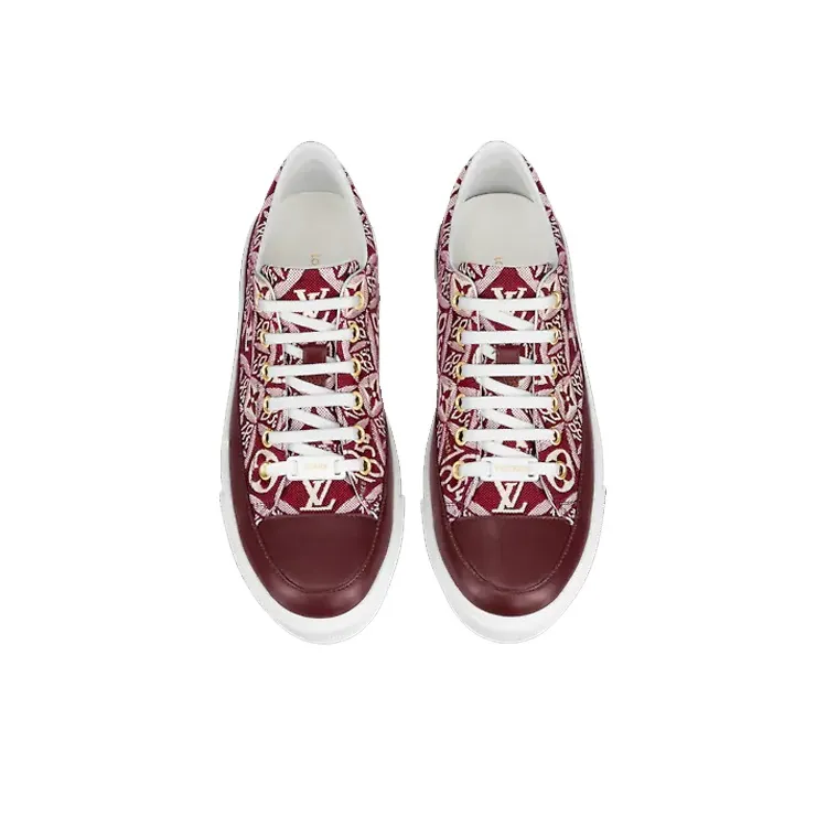 LOUIS VUITTON Stellar Sneakers 'White Red Monogram' Women's-3