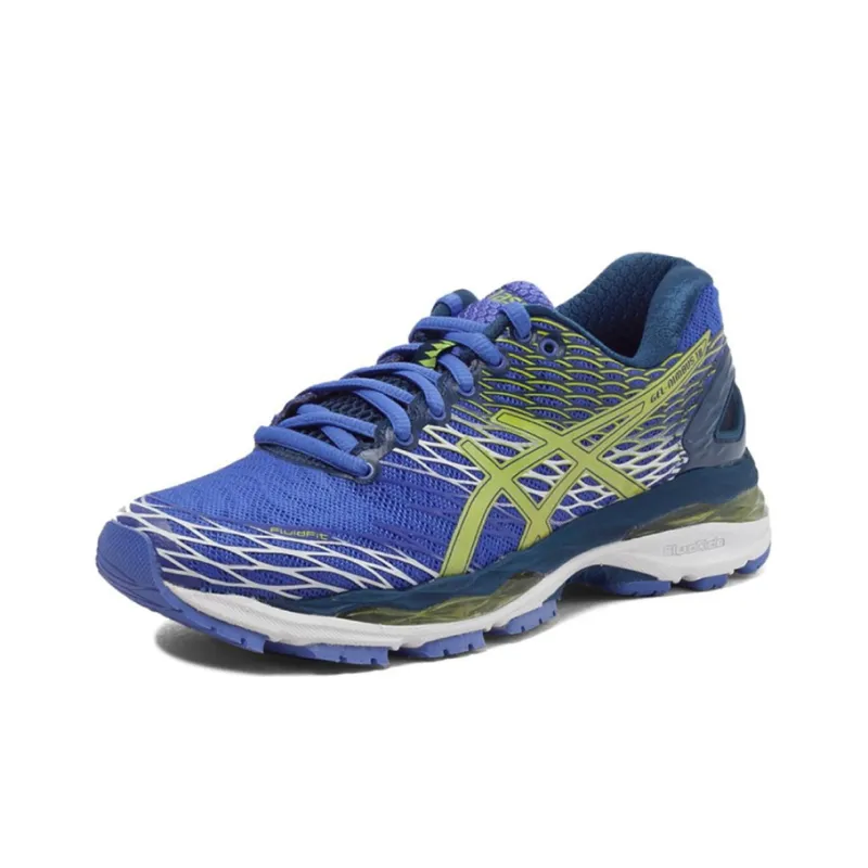 Asics GEL Nimbus 18 Abrasion Resistant Low Top Running Shoes Women's Blue-2