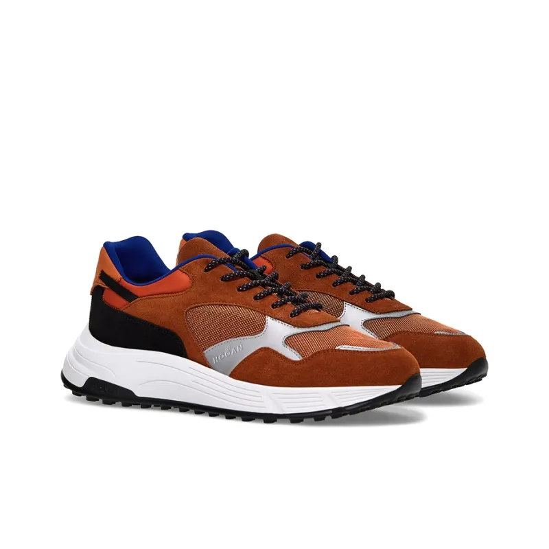 HOGAN Hyperlight Cushioning Anti Slip And Wear Resistant Low Top Casual Shoes Men's Brown-1