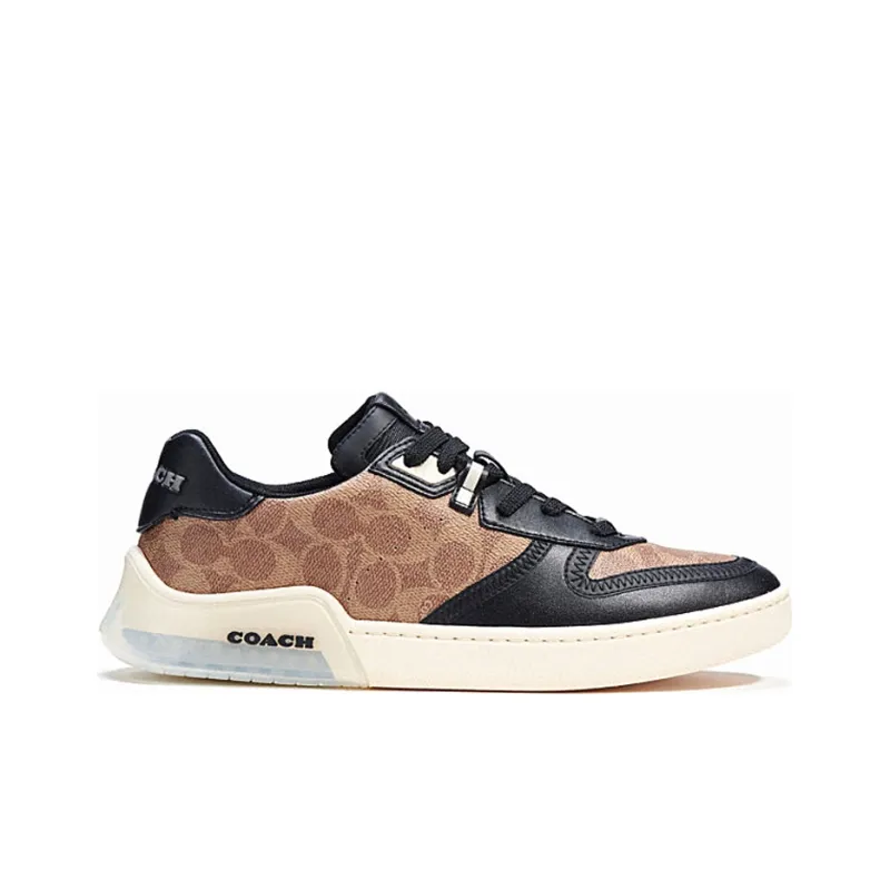 COACH CitySole Low Top Stylish Skateboarding Shoes Men's Brown Black-1