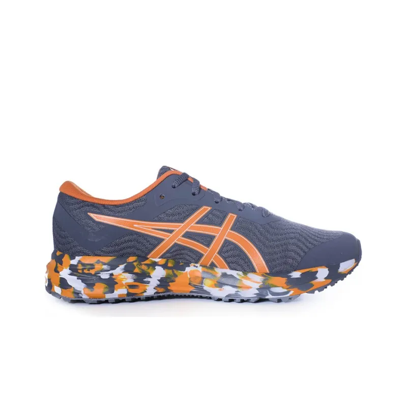 Asics Patriot 12 Noosa Durable Breathable Low-Top Running Shoes Men's Gray Orange-1