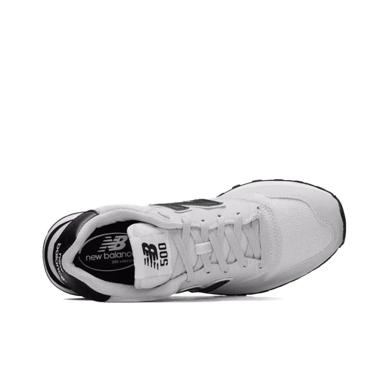 New Balance NB 500 Wear-Resistant Slip-Resistant Cushioning Low-Top Running Shoes Men's Gray White-1