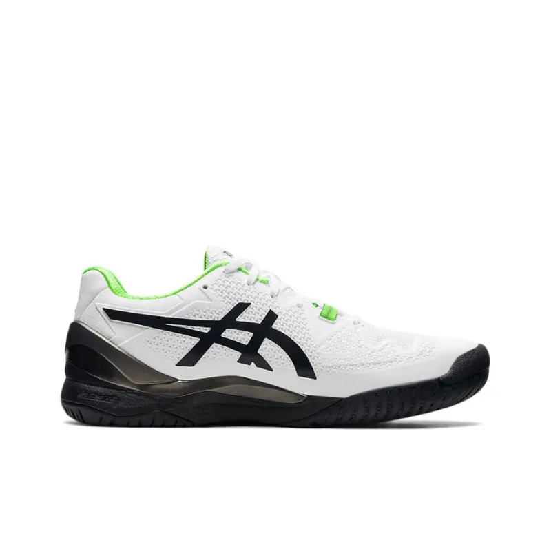 Asics Gel Resolution 8 2E Wide 'White Green Gecko'-1