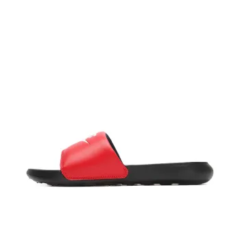 Nike Victori One Slide Mix Cozy Non Slip Sports Black Red Sandals 'Red Black'