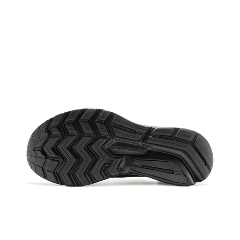 Saucony Ride Yutu 14 Cushioned Wear-Resistant Support Low-Top Training Running Shoes Men's Black-4