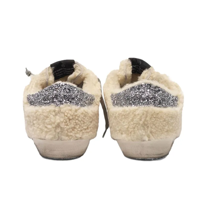 Golden Goose Super Star Stylish Skateboarding Shoes Women's Beige-3