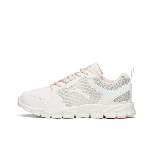 ANTA Running Collection Running Shoes Women's Low-Top Ivory White/White Gray Green/White Porcelain Pink