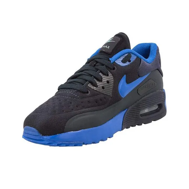 Nike Air Max 90 Cushioning Anti Slip Wear Resistant Breathable Lightweight Rebound Low Top Running Shoes Women's Blue-3