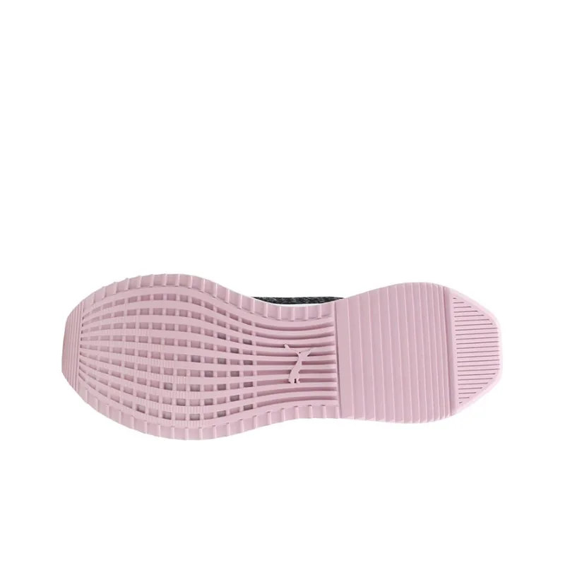 PUMA AVID Evoknit Mosaic Breathable Lightweight Low-Top Running Shoes Women's Black Pink-4