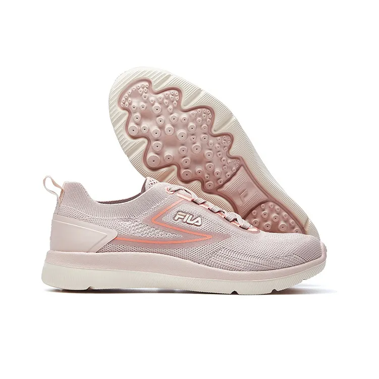 FILA Athletics Cushioning Anti-Slip Wear-Resistant Breathability Low-Top Running Shoes Women's Smoke Rose-4