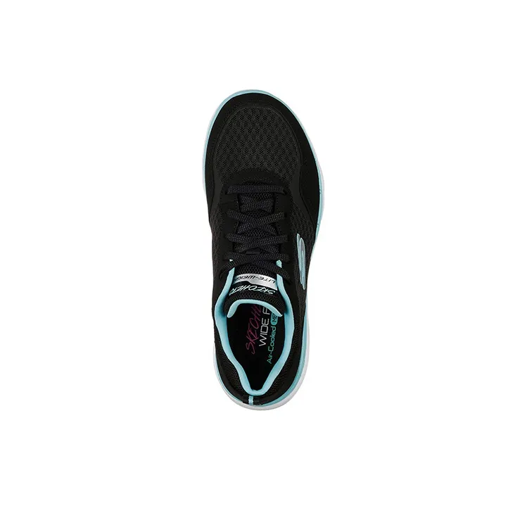 Skechers Flex Appeal 3.0 Casual Shoes Women's Low-Top Black/Blue-3