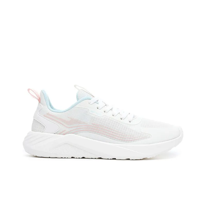 Erke Cushioning Anti Slip And Wear Resistant Low Top Sports Casual Shoes Women's White Pink-1