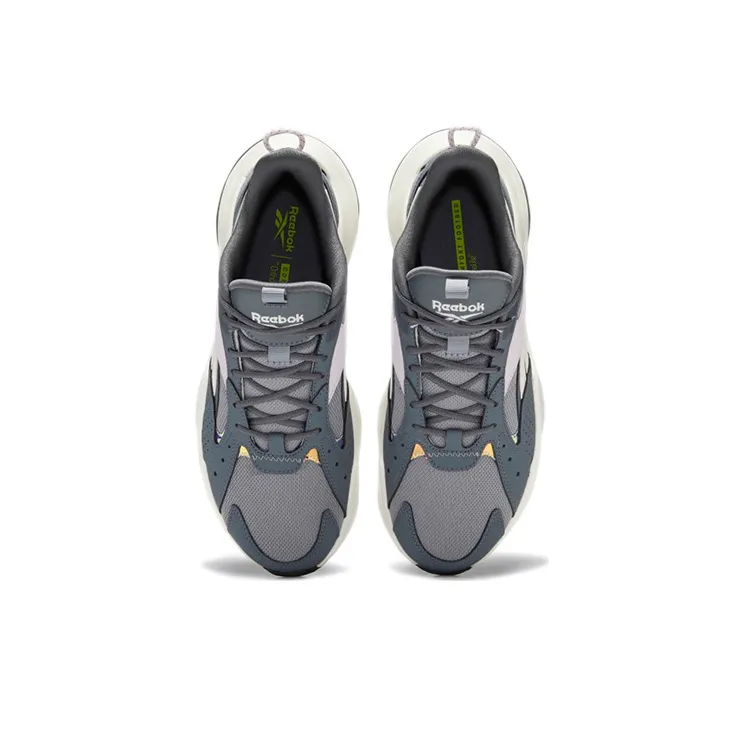 Reebok Turbo Restyle Non-slip Wear-resistant Shock Absorption Low-Top Running Shoes Women's Gray Blue-3