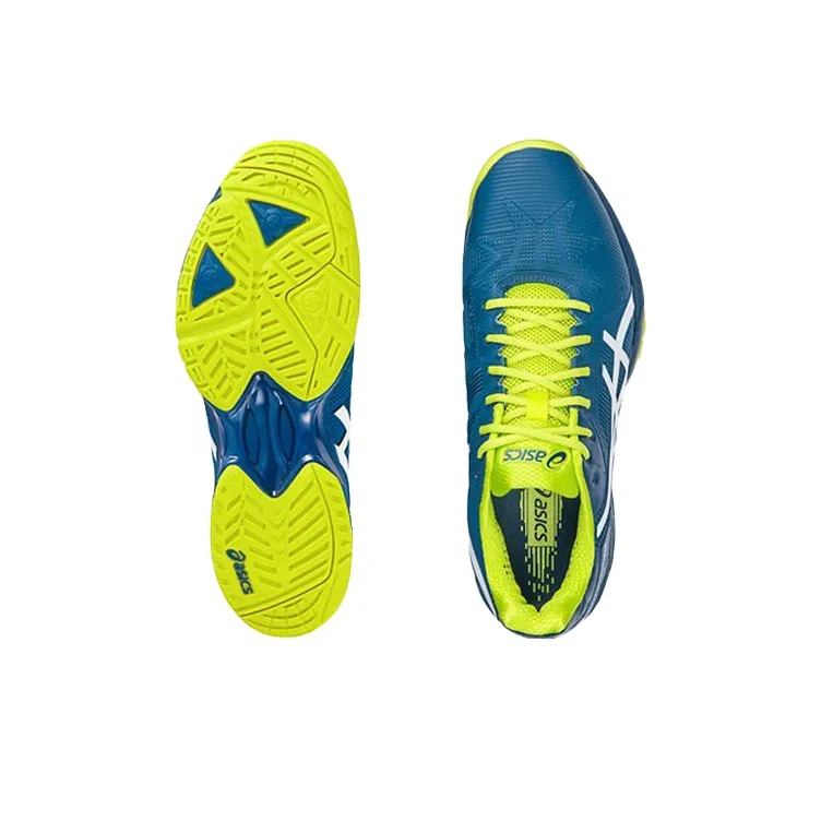 Asics Gel-Solution Speed 3 Low-Top Running Shoes Men's Blue Green-4