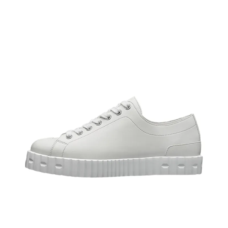 HERMES Low Top Stylish Skateboarding Shoes Women's White-0