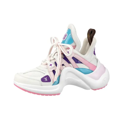 LOUIS VUITTON Archlight 1.0 Lifestyle Shoes Women's Low-Top White/Pink/Blue