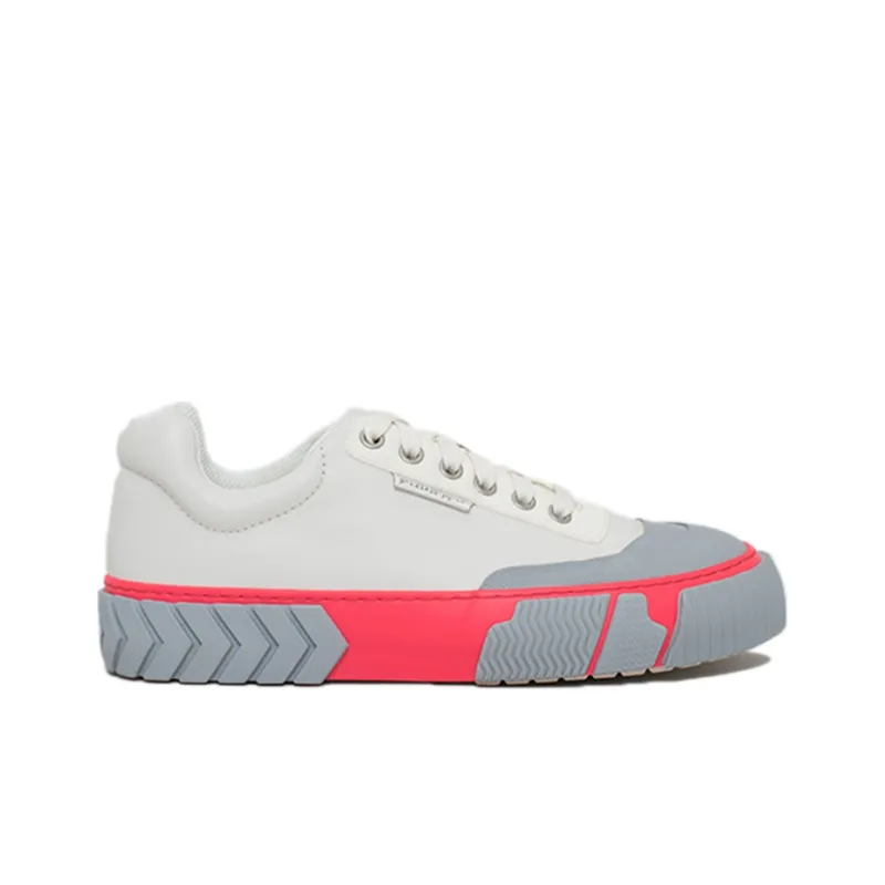Both Skate Low Top Stylish Skateboarding Shoes Women's White Gray Pink-1
