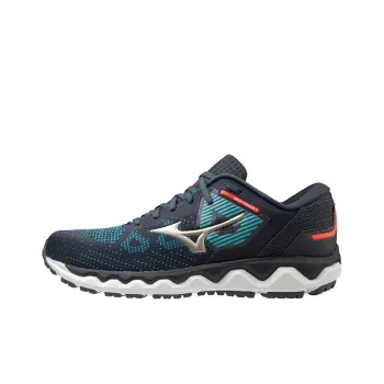 Mizuno Horizon 5 Cushioning Anti Slip Wear Resistant Breathability Low Top Running Shoes Men's Blue