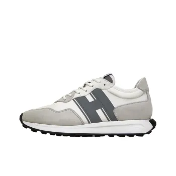 HOGAN H601 Casual Shoes Men Low Top White Gray