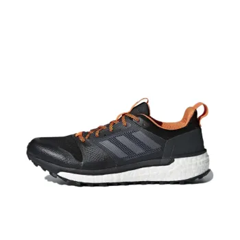 Adidas Supernova Slip-Resistant Low-Top Running Shoes Men's Black Gray Orange