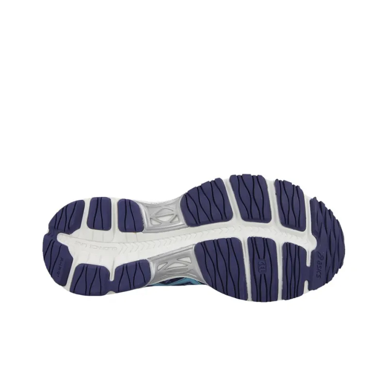 Asics Gel-Cumulus 17 Wear-Resistant Breathable Slip-Resistant Low-Top Running Shoes Women's Purple Blue-4