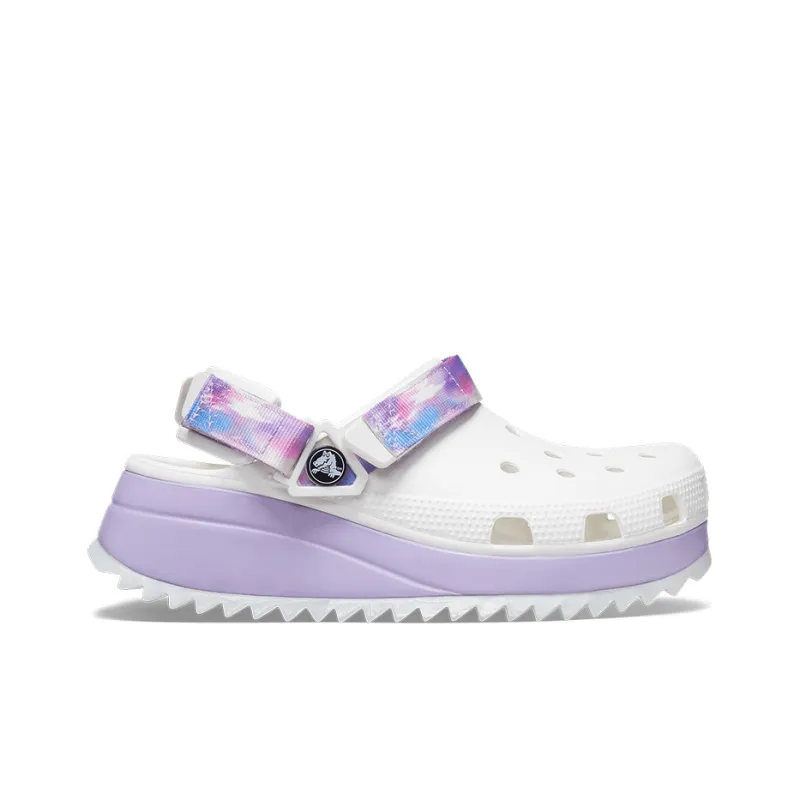 Crocs Classic Casual Unisex White Purple Sandals 'White Purple'-1