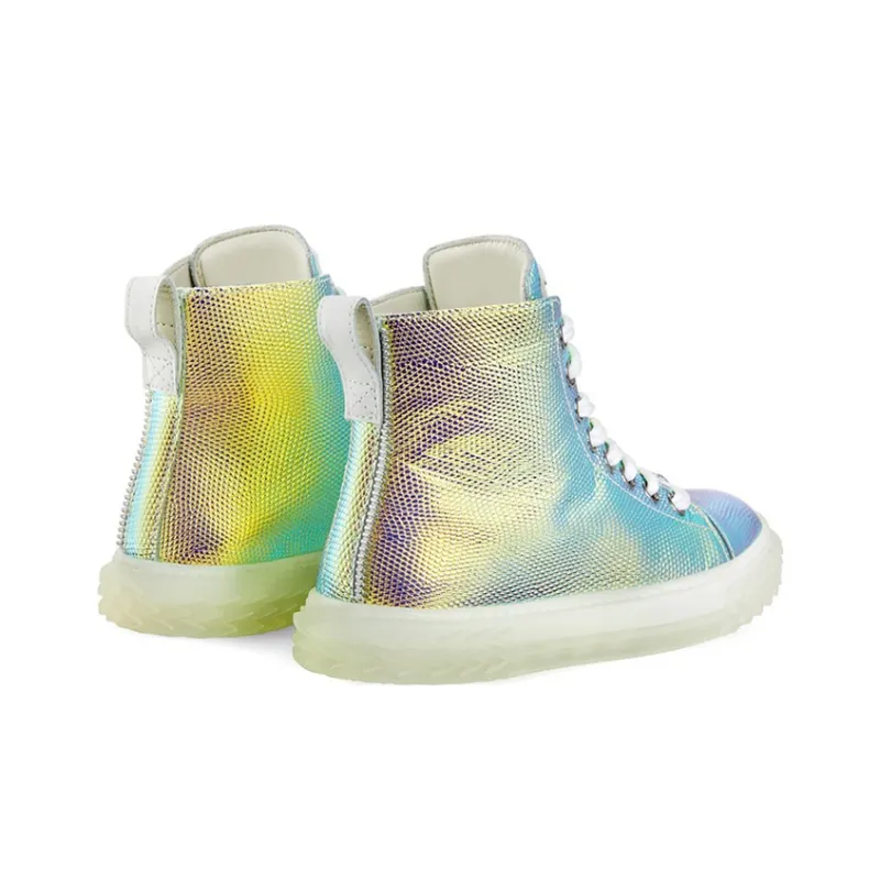 Giuseppe Zanotti/GZ Blabber High Top Skateboard Shoes Women's Gold-3