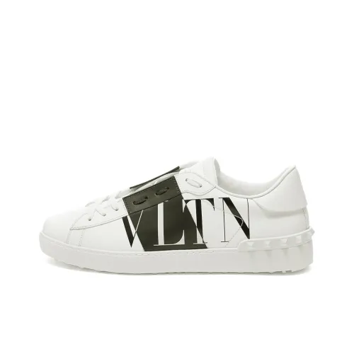 Valentino Star Open Low 'Logo Print - White'