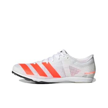 Adidas Distancestar Spikes Non slip Lightweight Low Top Running Shoes Women's Coral Orange