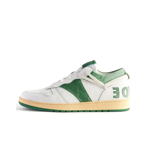 RHUDE Skateboard Shoes Men Low-Top White/Green