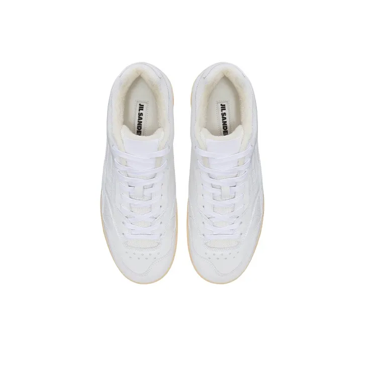 JIL SANDER Low Top Stylish Skateboarding Shoes Men's White-4