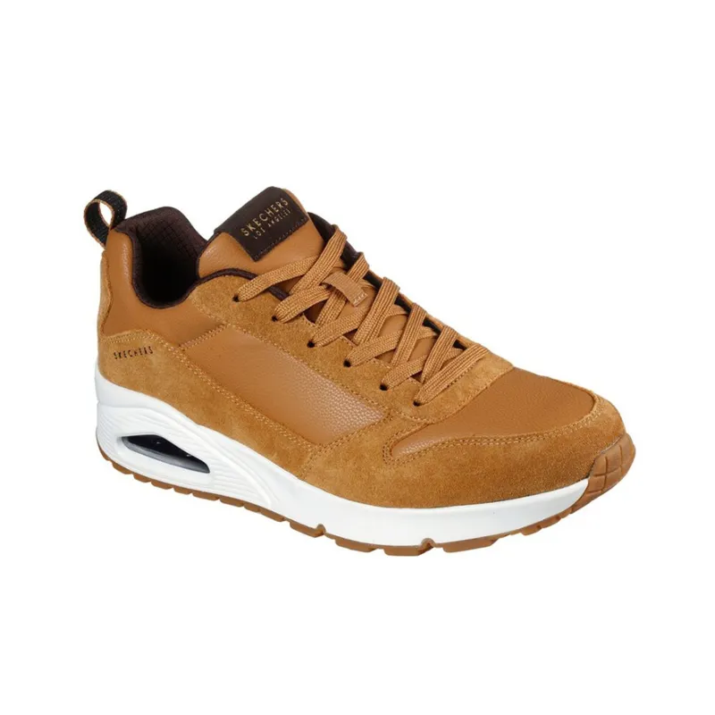 Skechers Uno Series Casual Shoes Men Low Top Brown-2