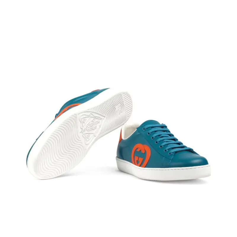 GUCCI Ace Interlocking GG Teal-3