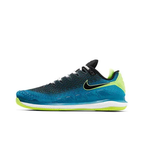 Nike Air Zoom Vapor X Tennis Shoes Unisex Low-Top Blue/Green/Black