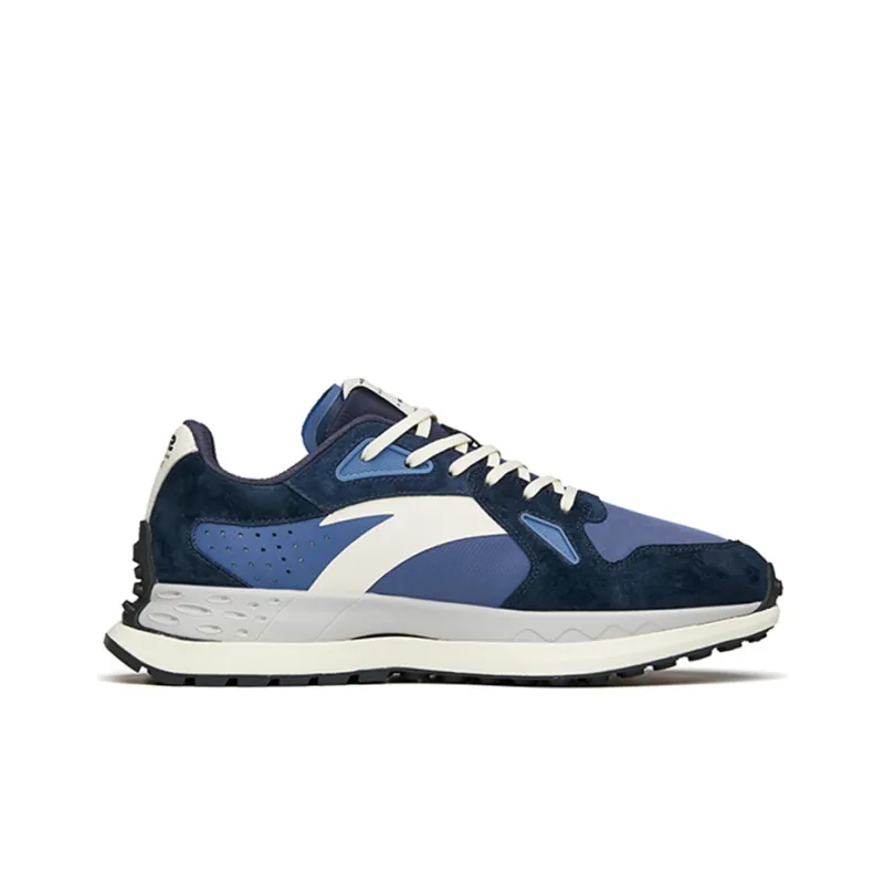 Anta Cushioning, Slip Resistant, And Abrasion Resistant Low Top Running Shoes Men's Blue-1