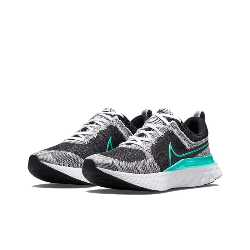 Nike React Infinity Run Flyknit 2 'Black Aurora Green' Women's-2